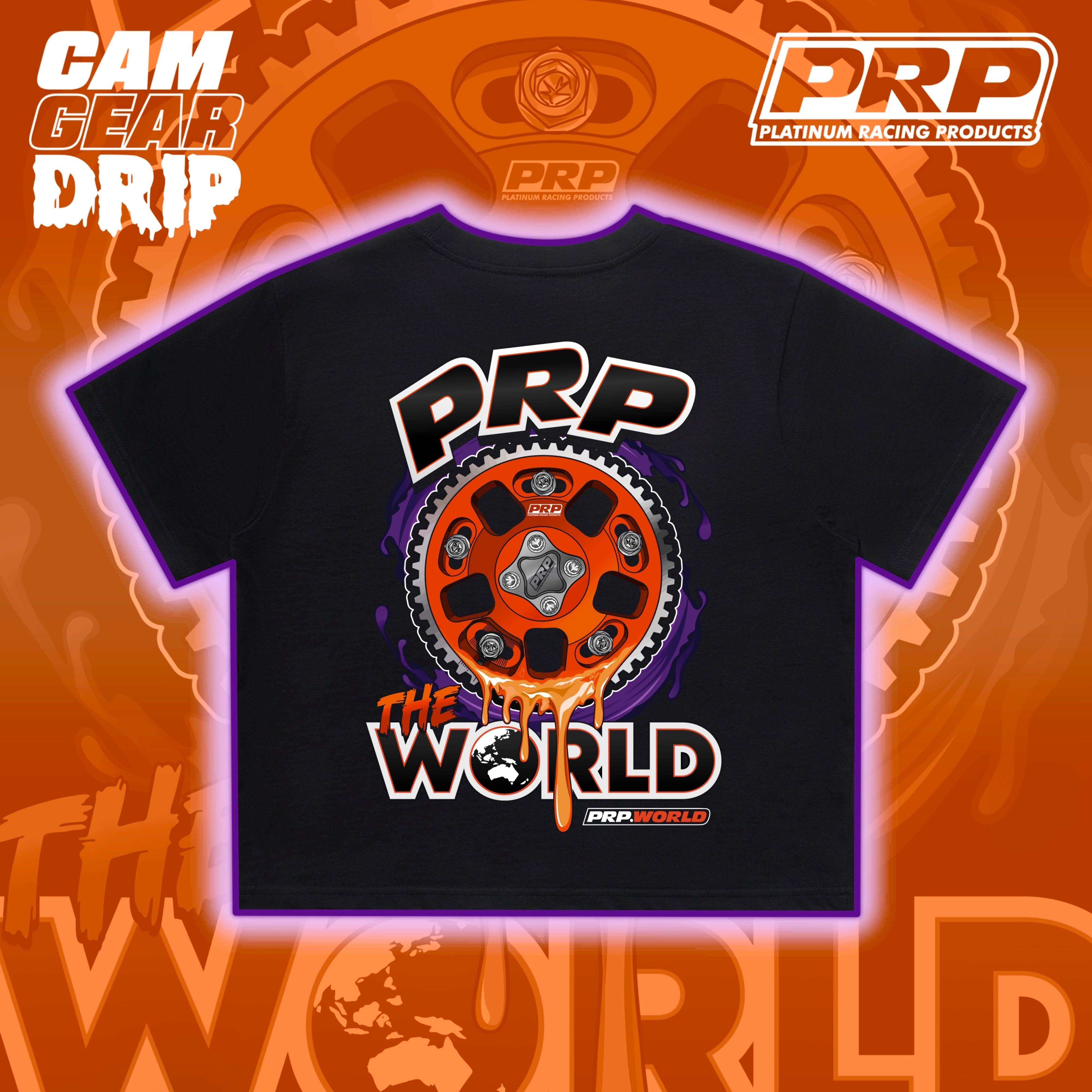 PRP Orange Cam Gear Drip Bone Croptop