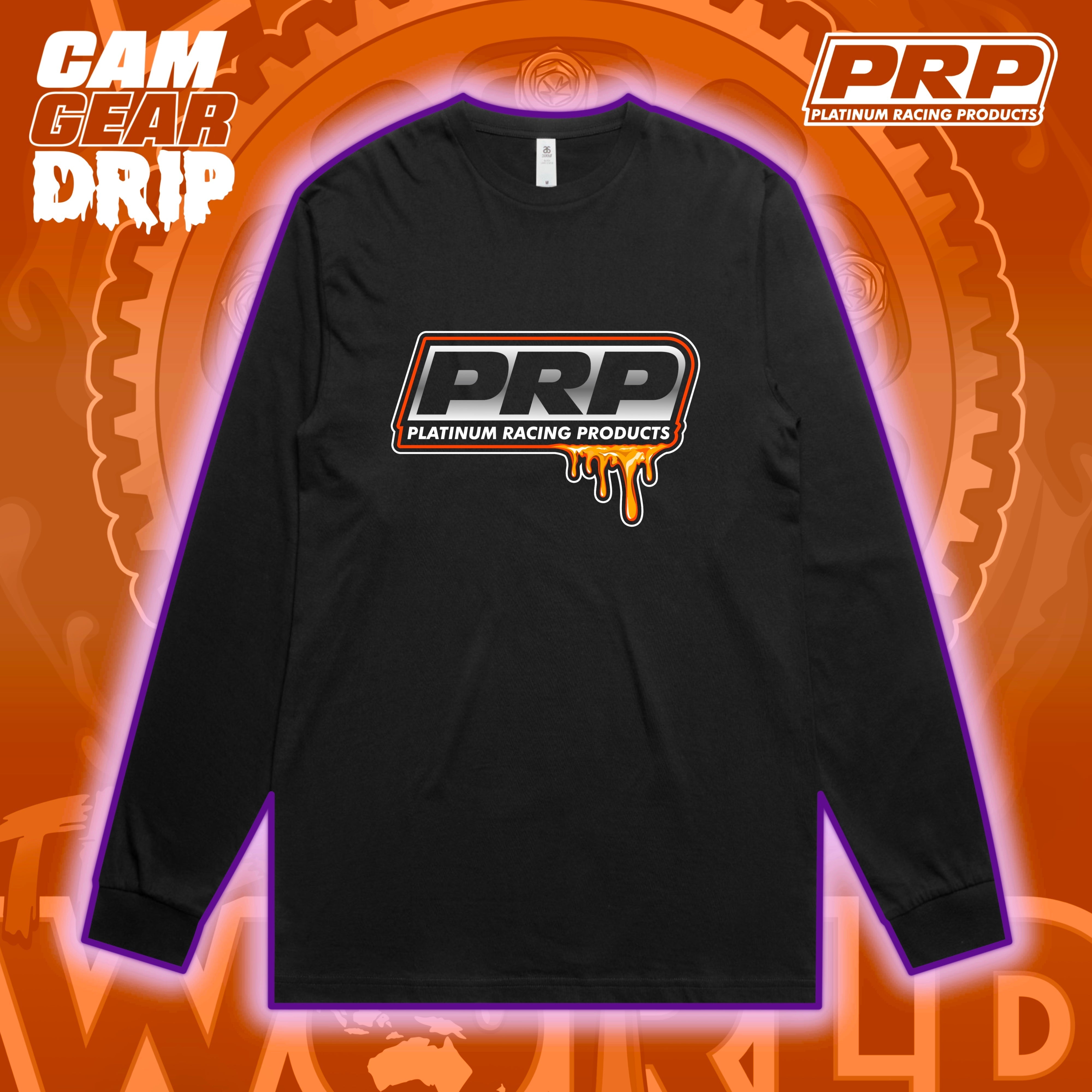 PRP Orange Cam Gear Drip Bone Longsleeve Shirt