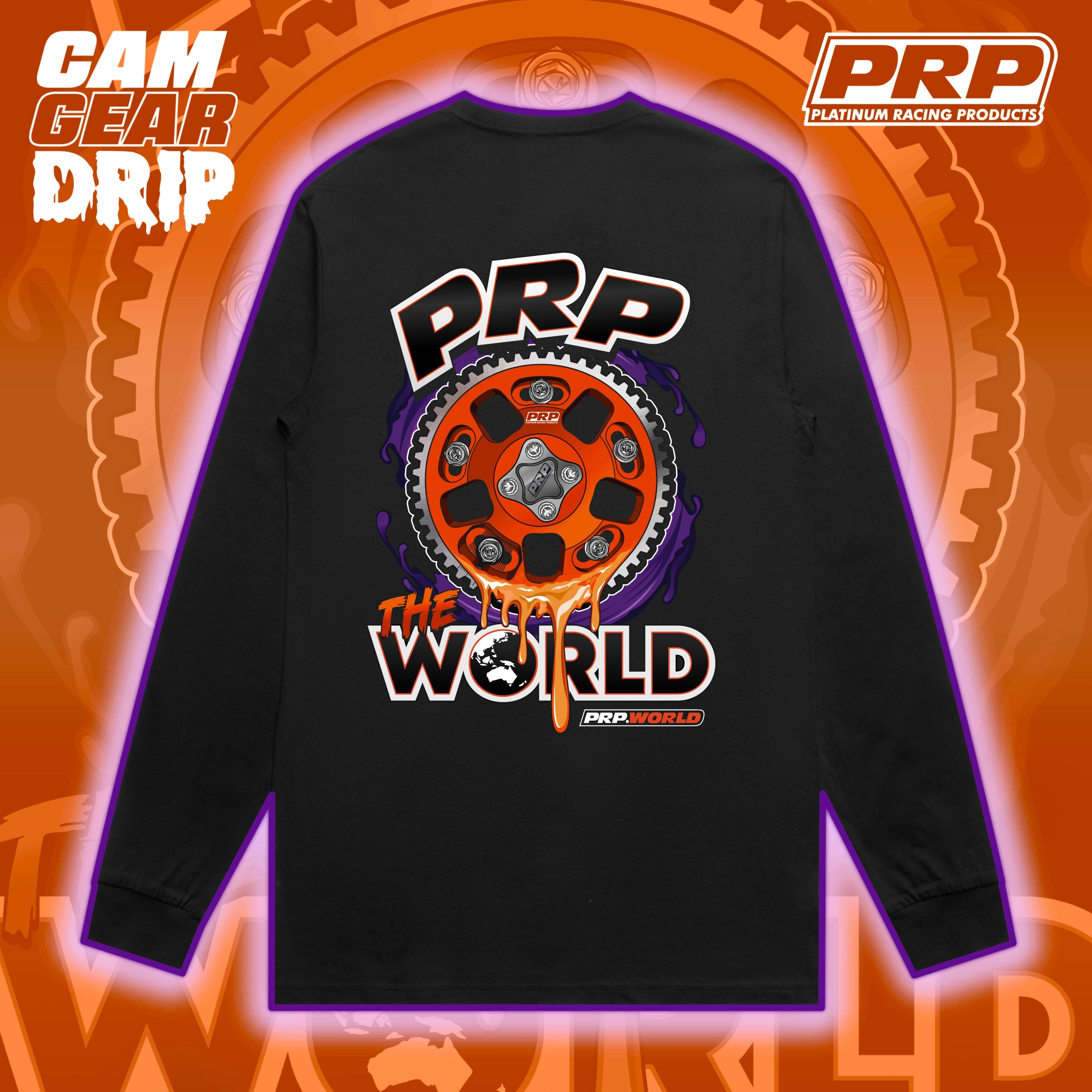 PRP Orange Cam Gear Drip Bone Longsleeve Shirt
