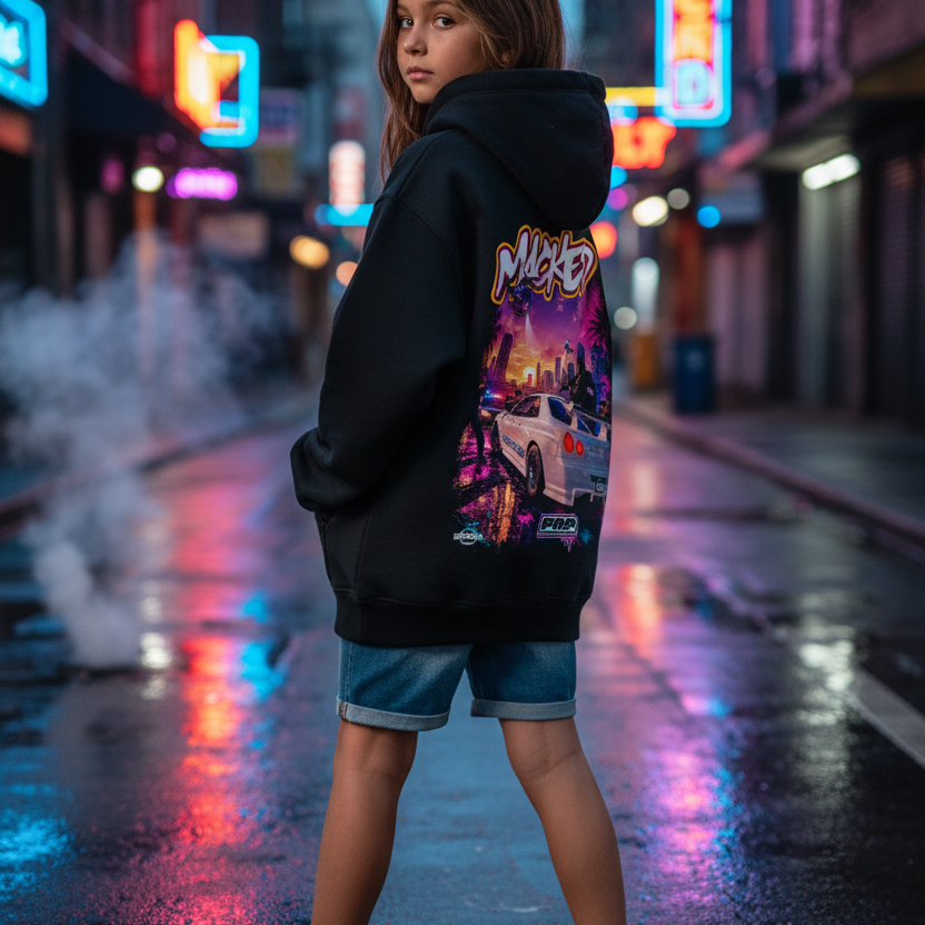Kids Girl Hoodie Back