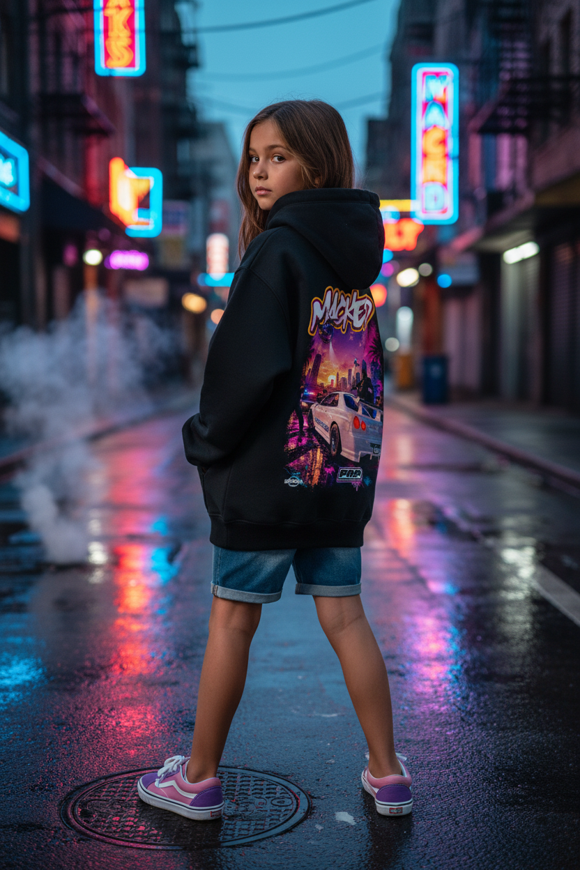 Kids Girl Hoodie Back