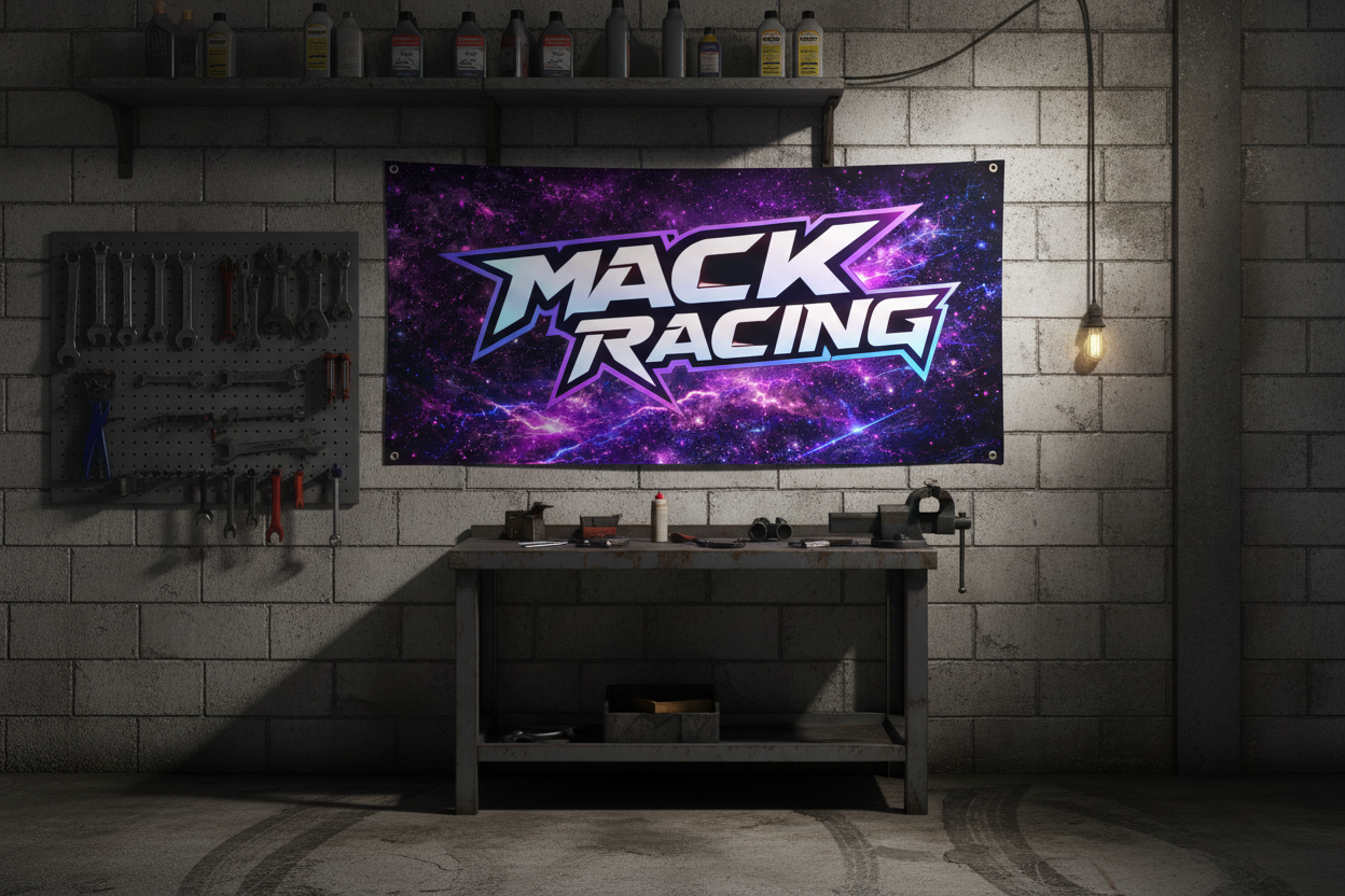 Mack Racing Flag - Garage Wall