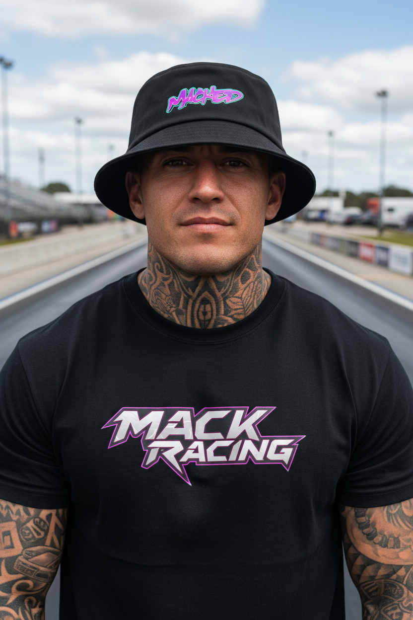 MACKED Bucket Hat Male Headshot