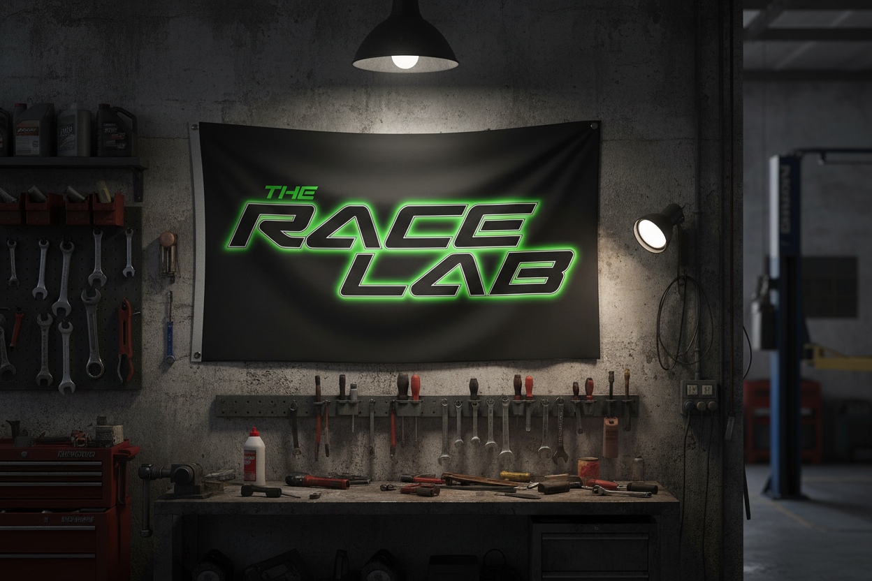 The Race Lab Flag - Garage Wall